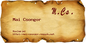 Mai Csongor névjegykártya